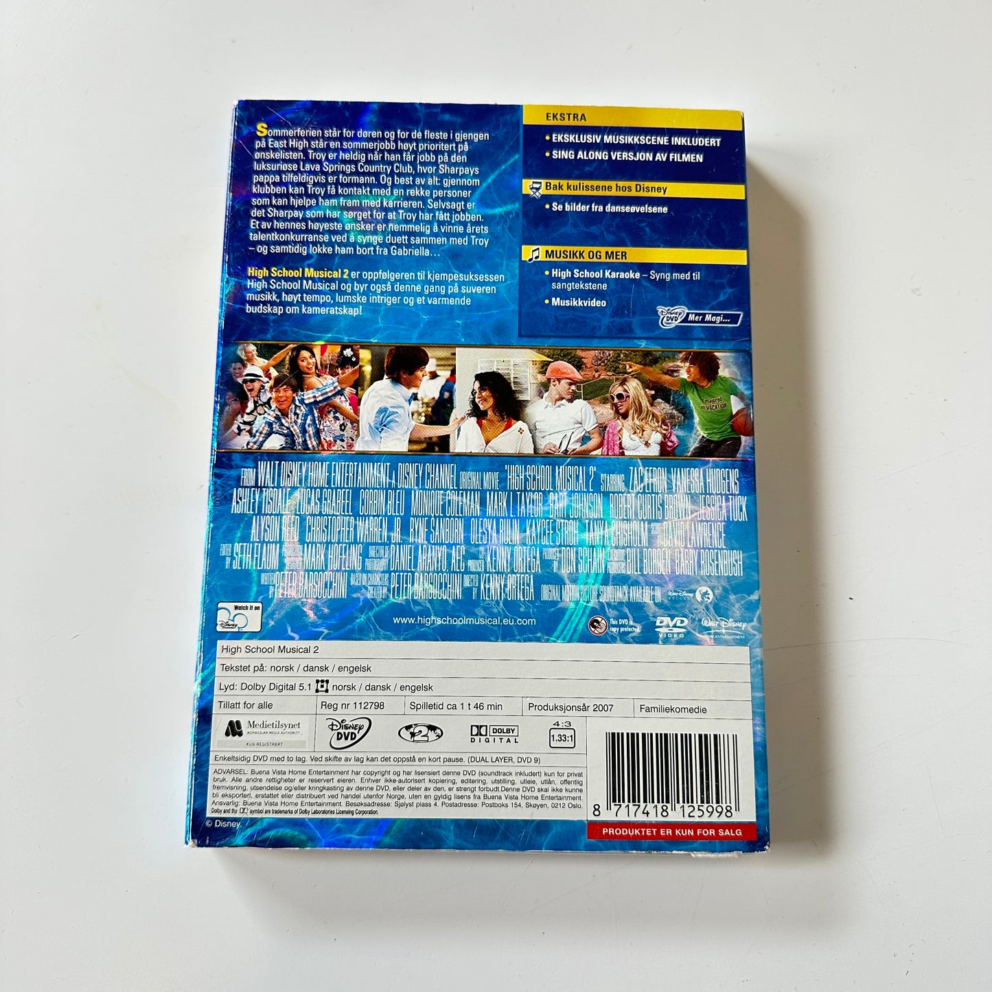 High School Musical 2 - Extended edition (DVD) - Ny i plast !