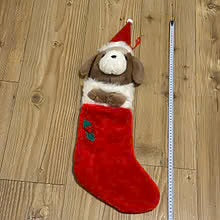 Julestrømpe hund, vintage