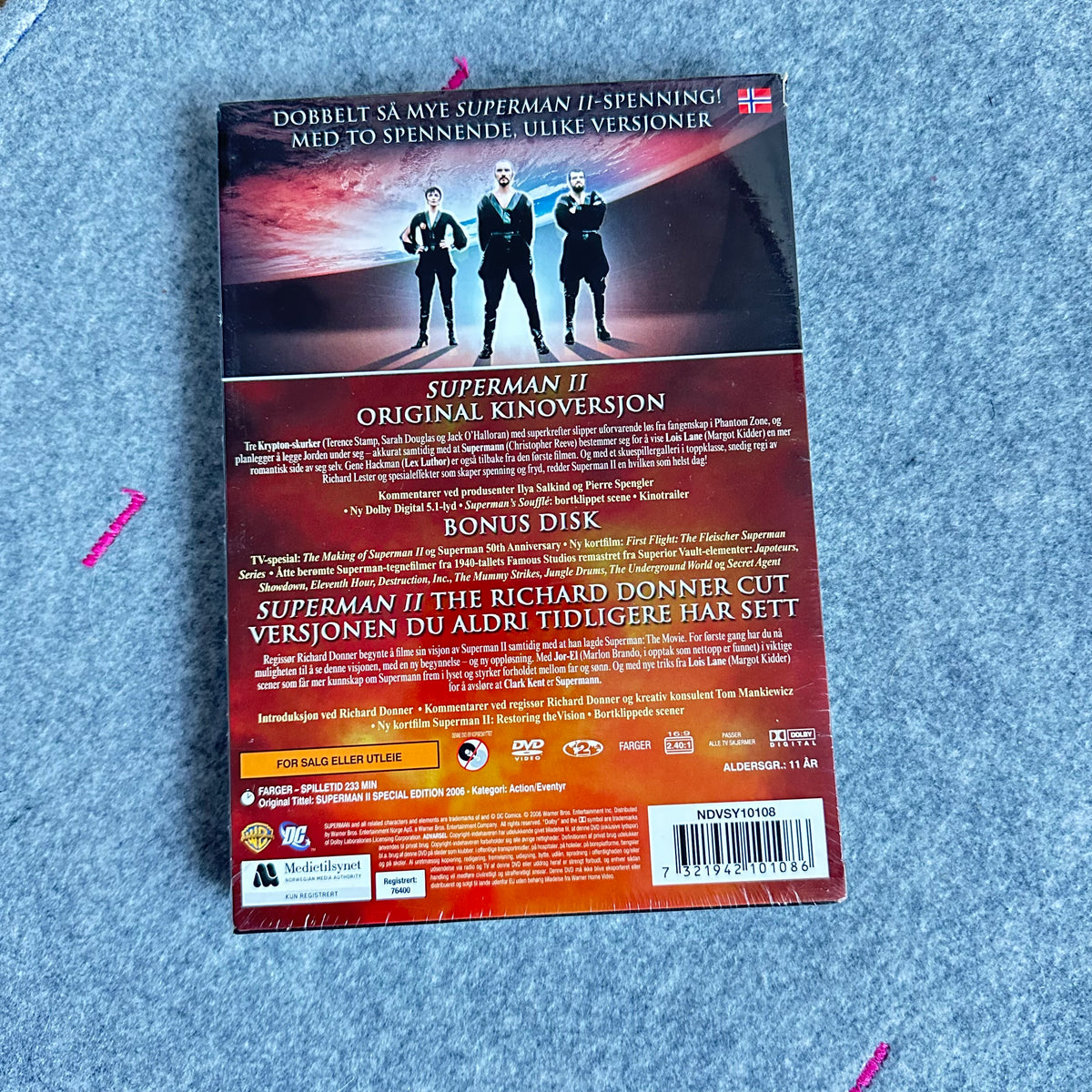 Superman II - 3 Disc special Edition (DVD) Ny i plast !