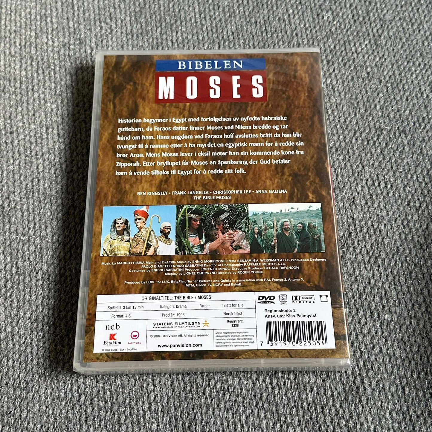 BIBELEN: MOSES (DVD) - Ny i plast !