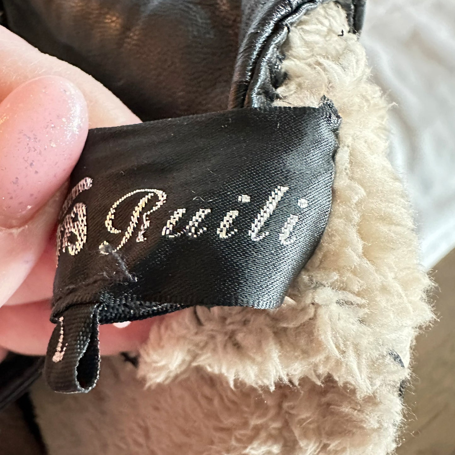 Vintage / Retro skinnjakke til dame (L)