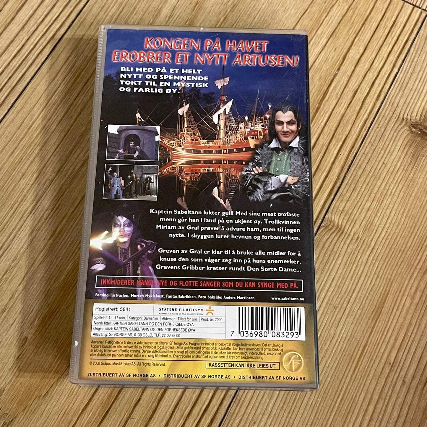 Kaptein Sabeltann og Den Forheksede Øya (VHS)