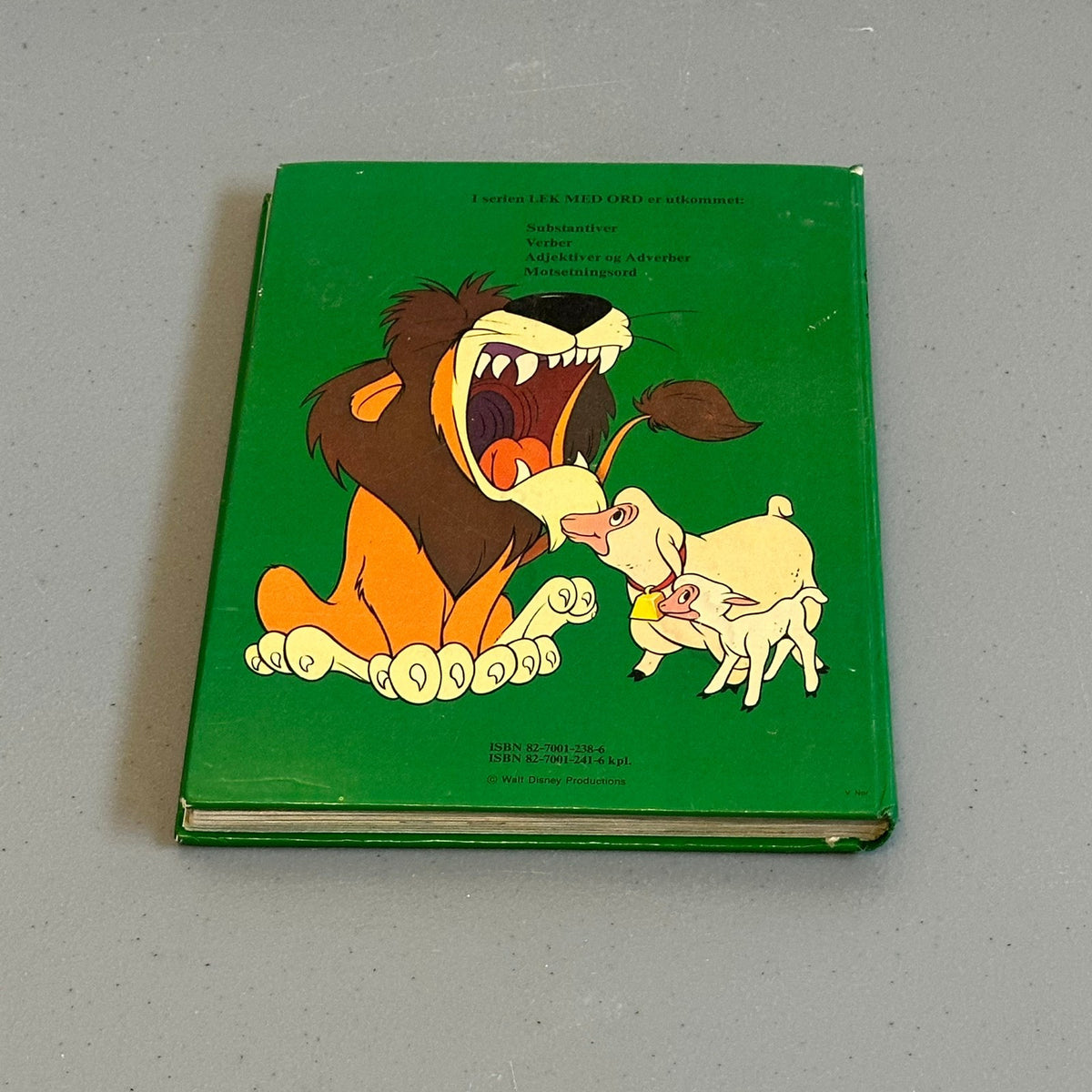 LEK MED ORD: Verber - Walt Disney bok fra 1976
