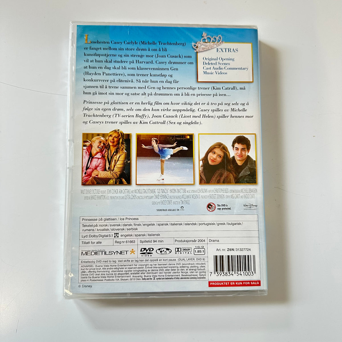 Prinsesse på glattisen (DVD) - Ny i plast !