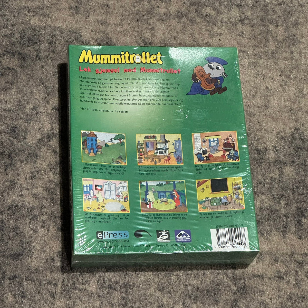 Lek Gjemsel Med Mummitrollet (PC-spill fra 2000) - Ny i plast !