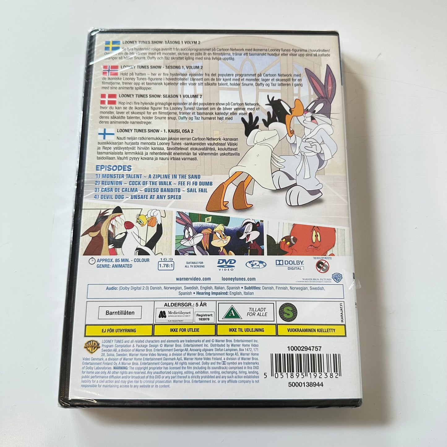 THE LOONEY TUNES season 1 vol. 2 (DVD) - Ny i plast !