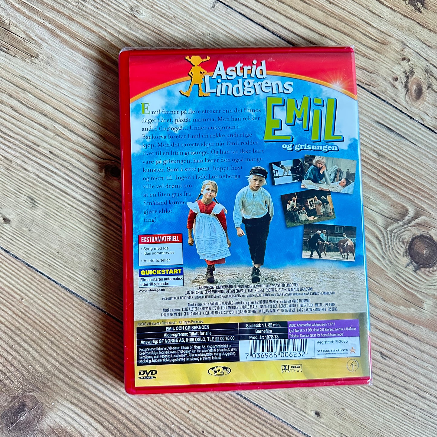 Emil og grisungen (DVD) - Ny i plast!