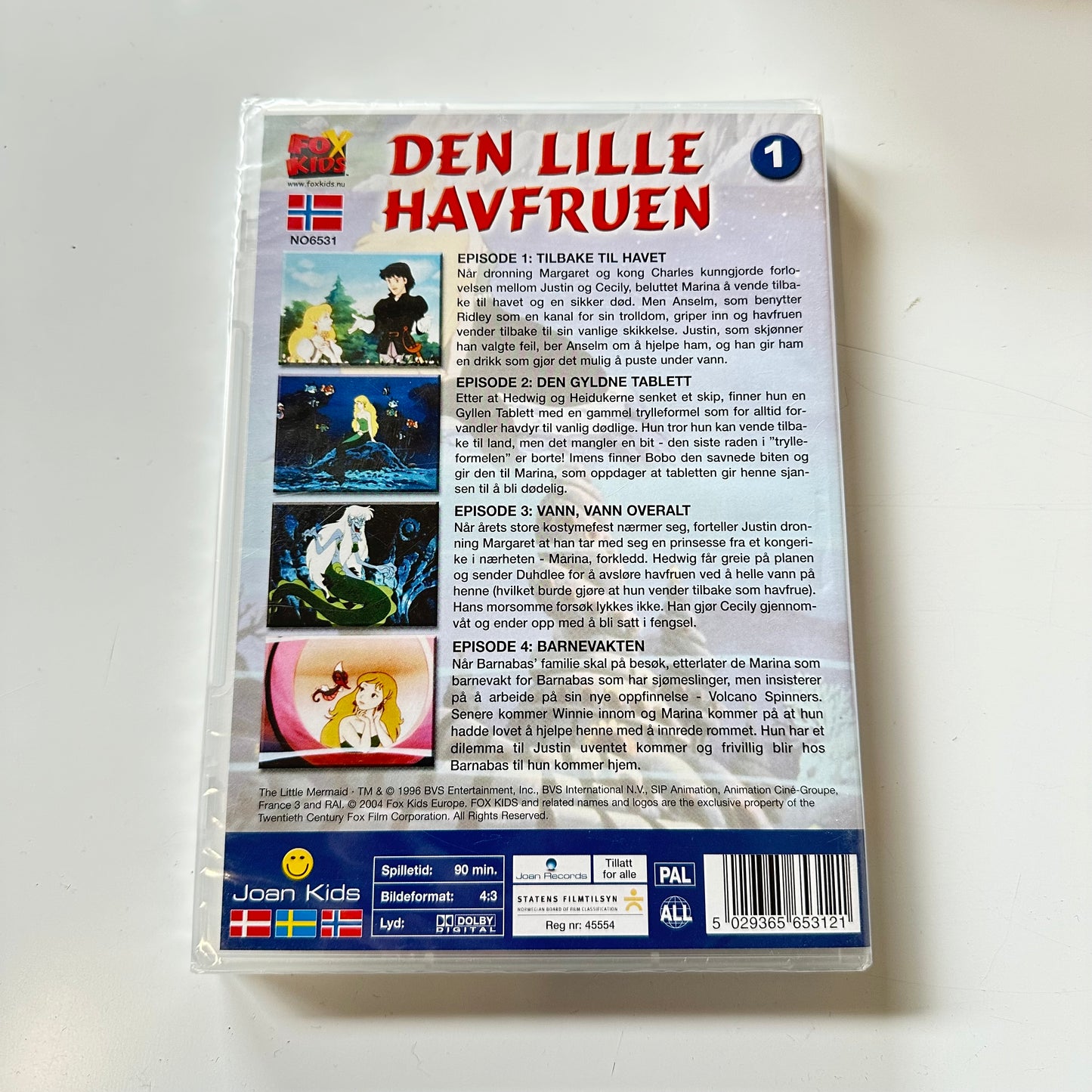 Den lille havfruen 1 (DVD) - Ny i plast !