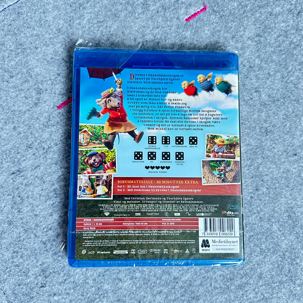 Dyrene i Hakkebakkeskogen (Blu-ray) Ny i plast