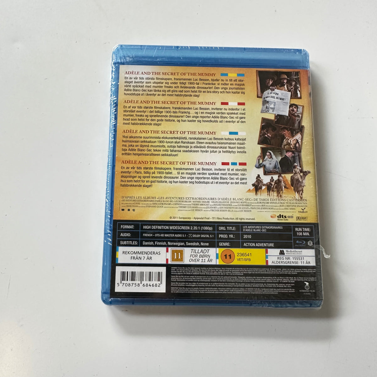 Adèle and the secret of the mummy (Blu-ray) - Ny i plast !
