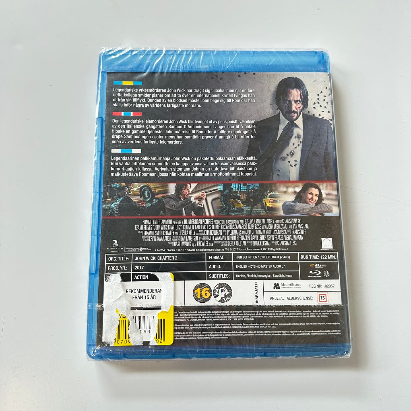 JOHN WICK chapter 2 (Blu-ray) - Ny i plast !