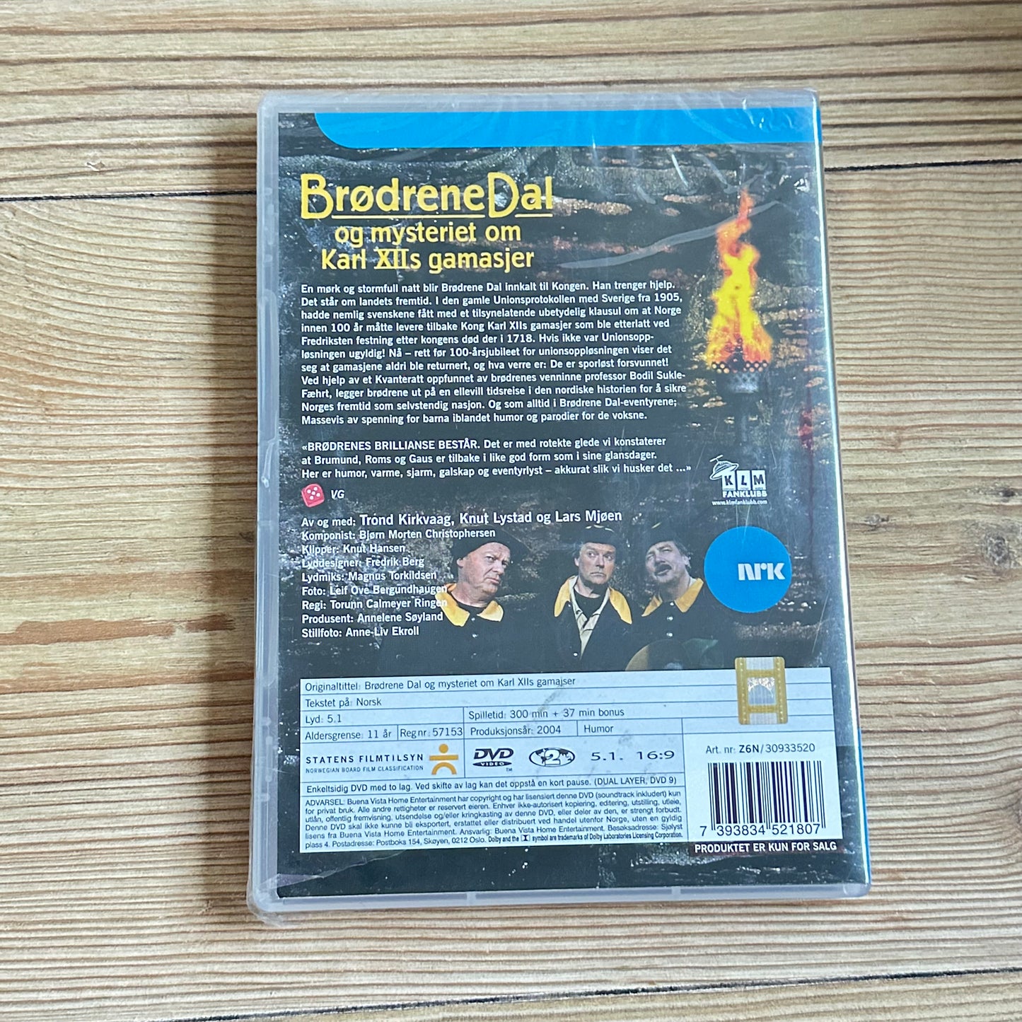 Brødrene Dal og mysteriet om Karl XIIs gamasjer (DVD) - Ny i plast