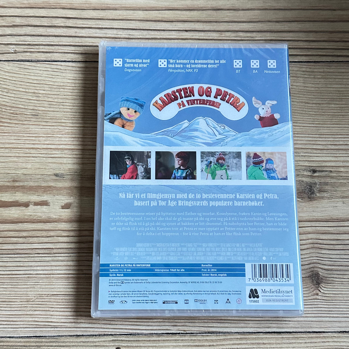 Karsten og Petra på vinterferie (DVD) Ny i plast!