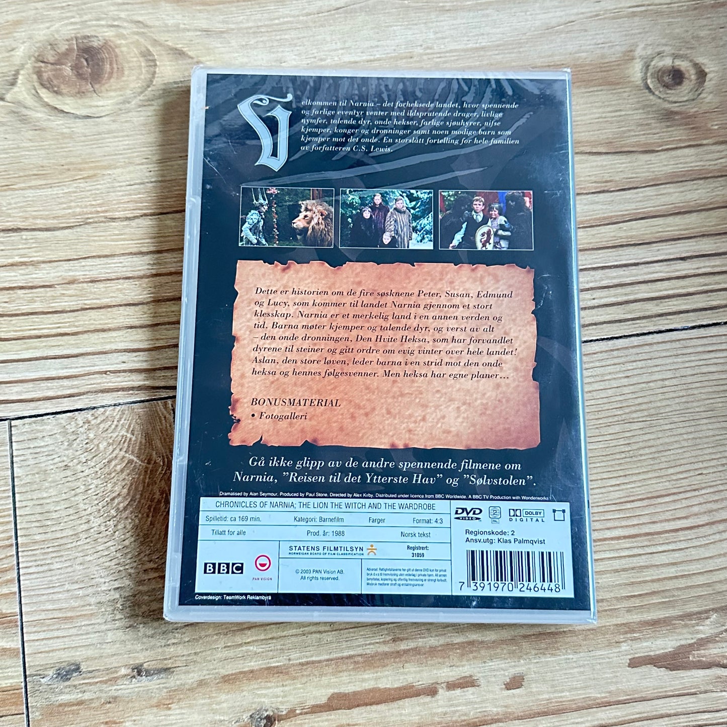 NARNIA 1 - Løven, Heksa og klesskapet (DVD) Ny i plast