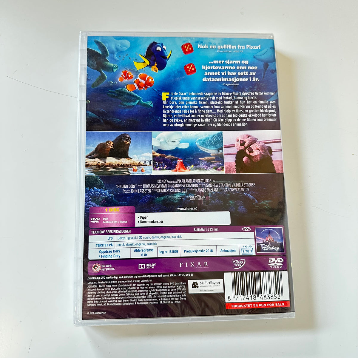 Oppdrag DORY (DVD) - Ny i plast!