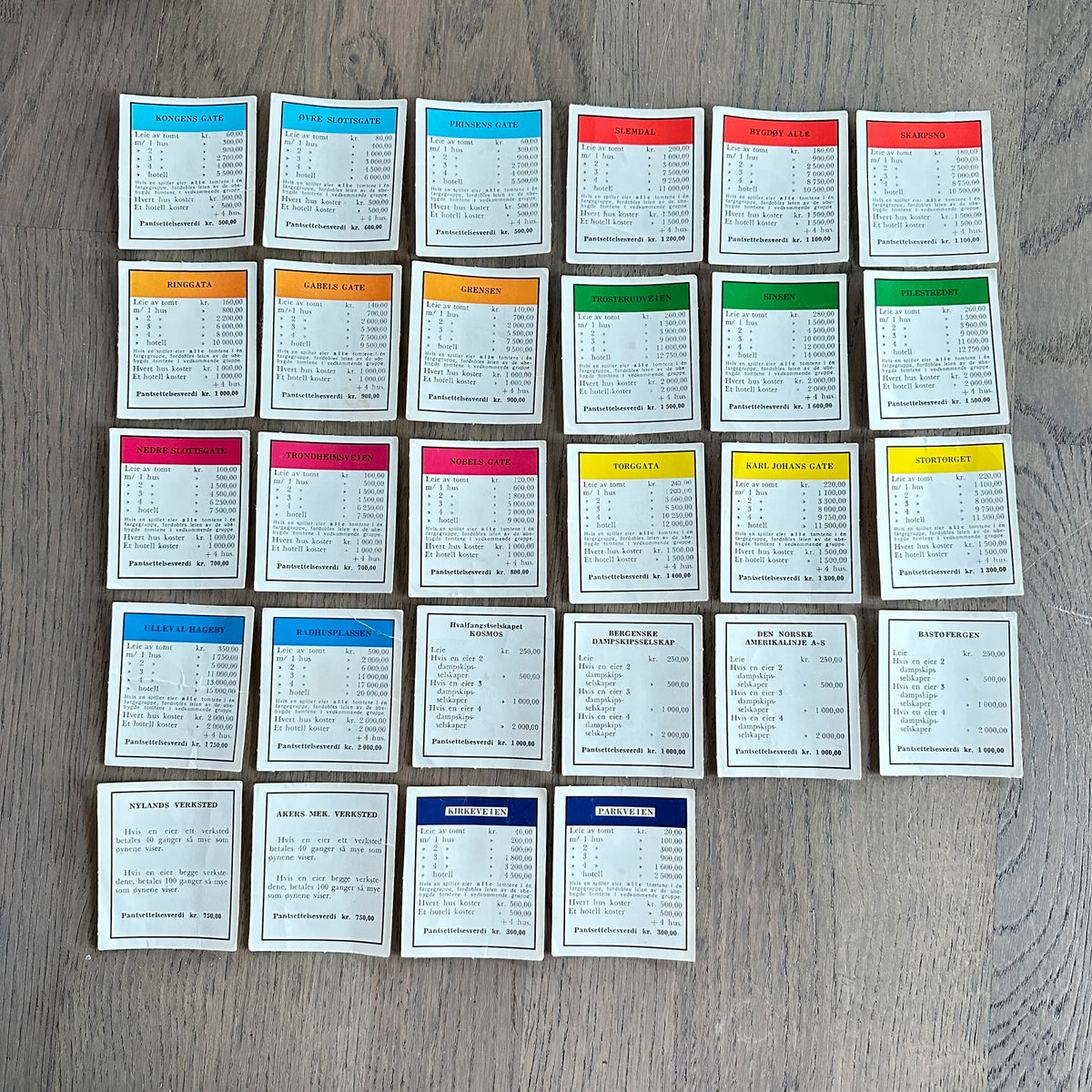 MONOPOL fra 1970-tallet