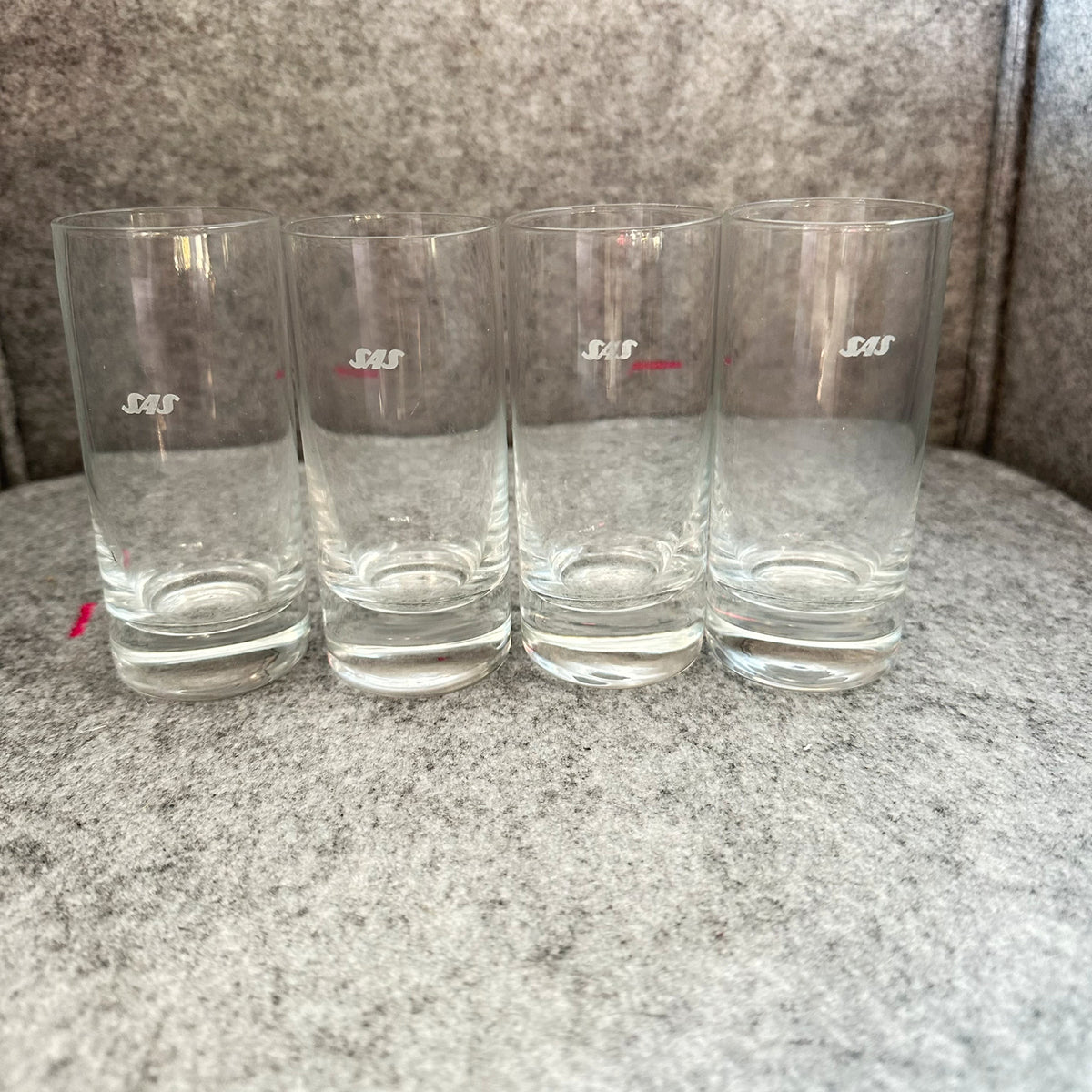 Vintage glass med SAS logo (4 stk)