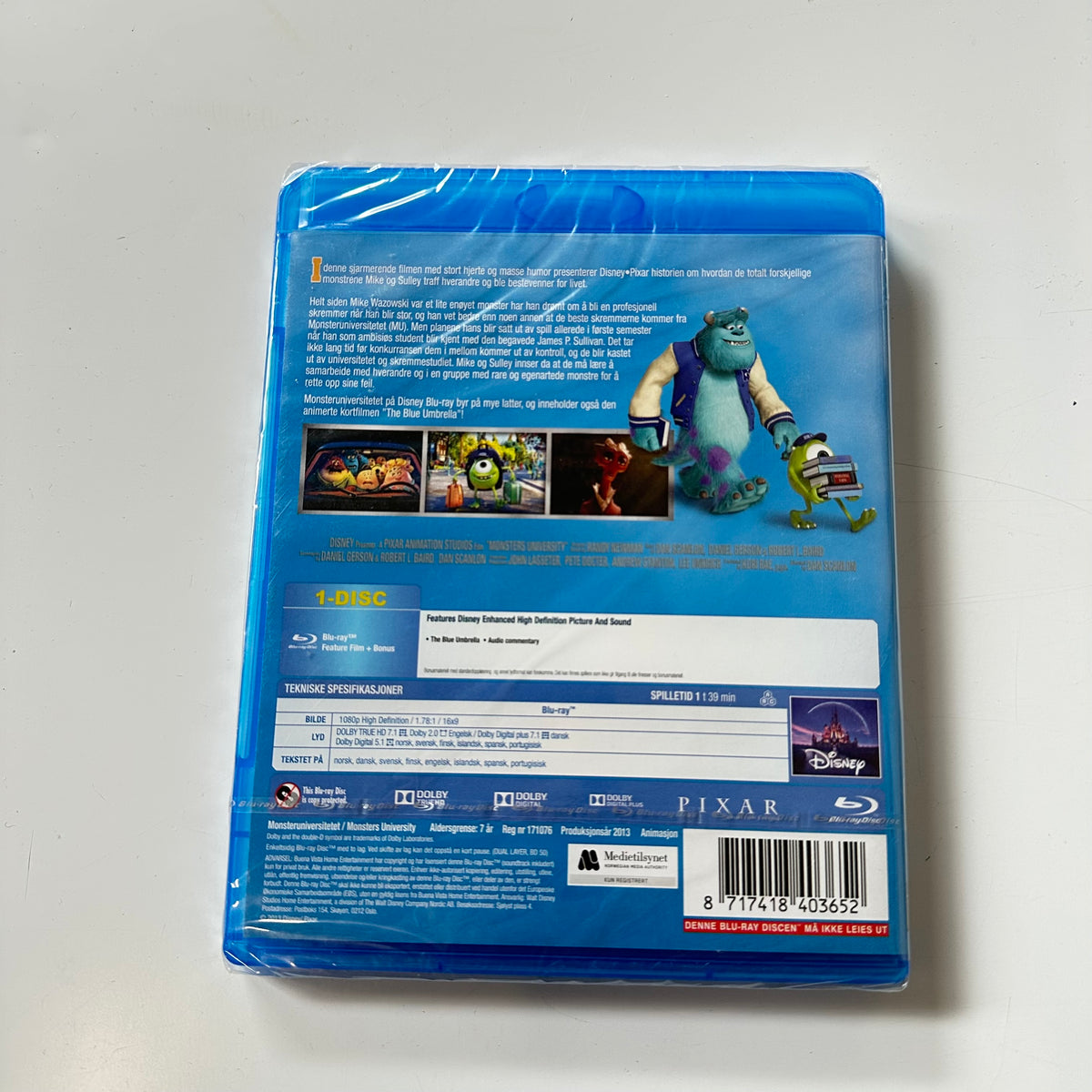 Monsteruniversitetet (Blu-ray) - Ny i plast !