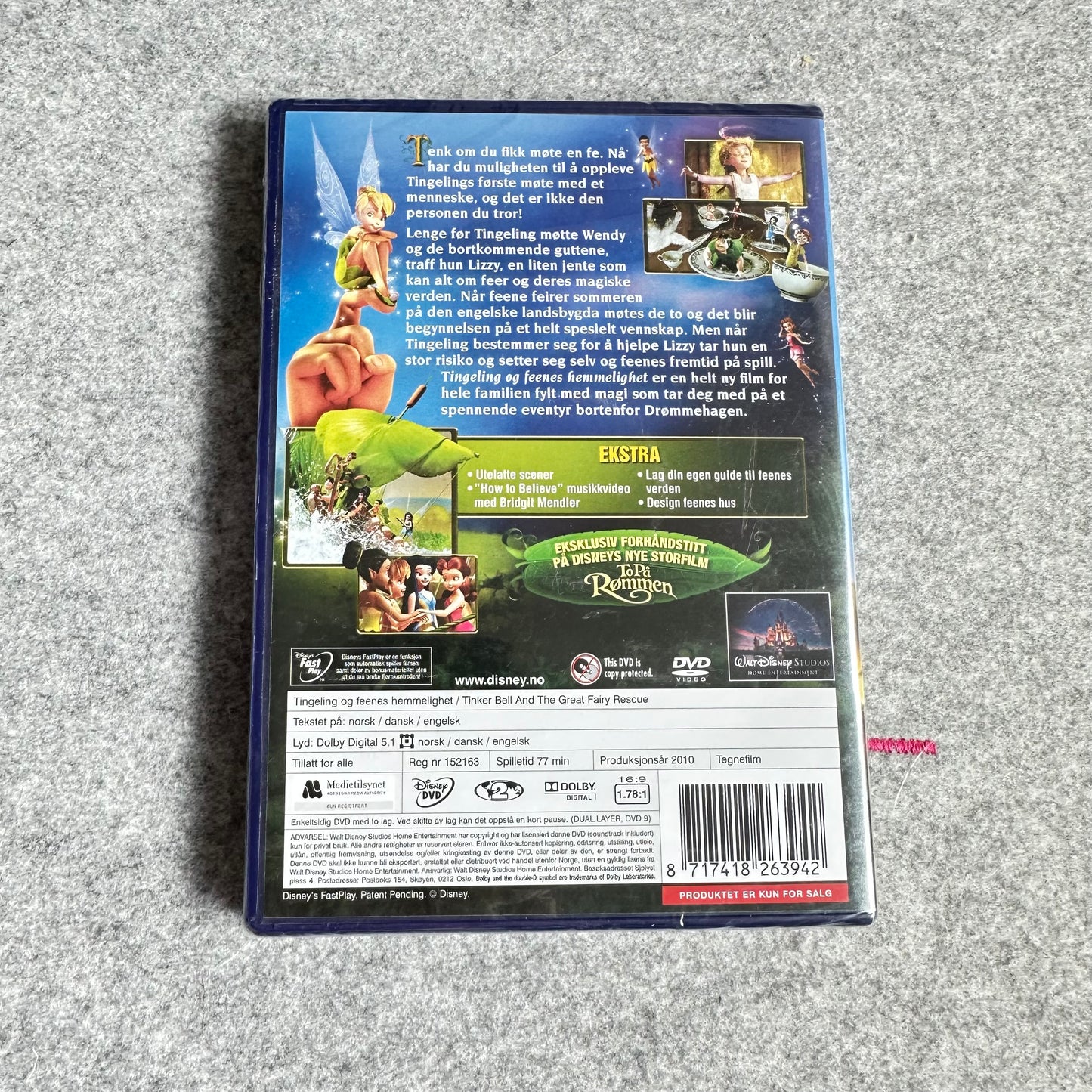 Tingeling og Feenes hemmelighet (DVD) Ny i plast