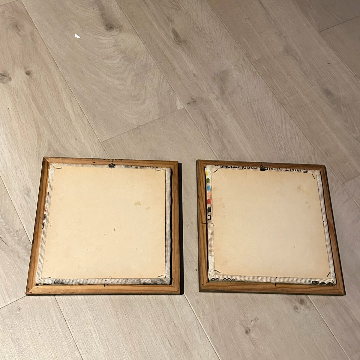 Vintage Disney - Gamle broderte bilder i ramme