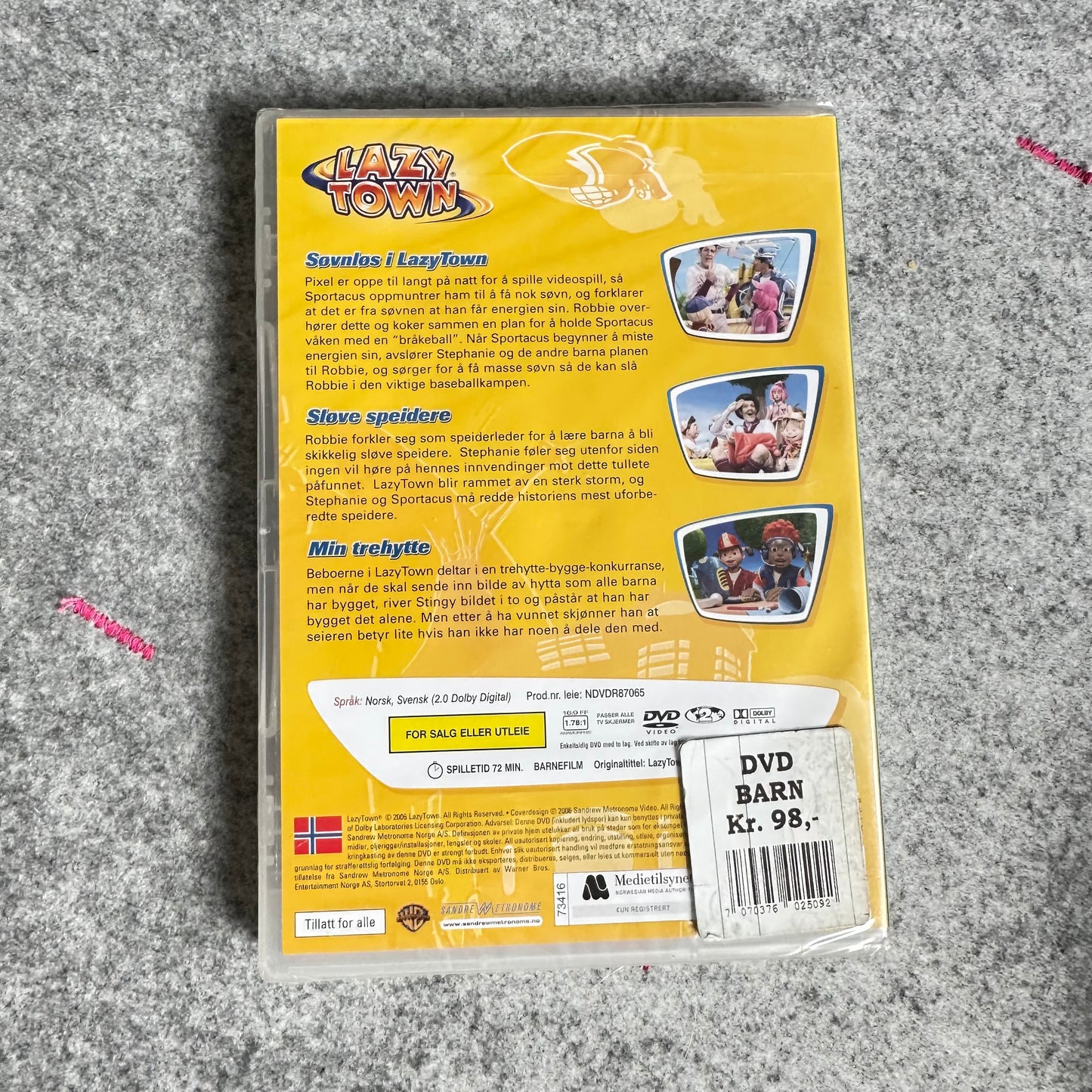 LAZY TOWN 3 - Søvnløs i Lazy Town (DVD) - Ny i plast