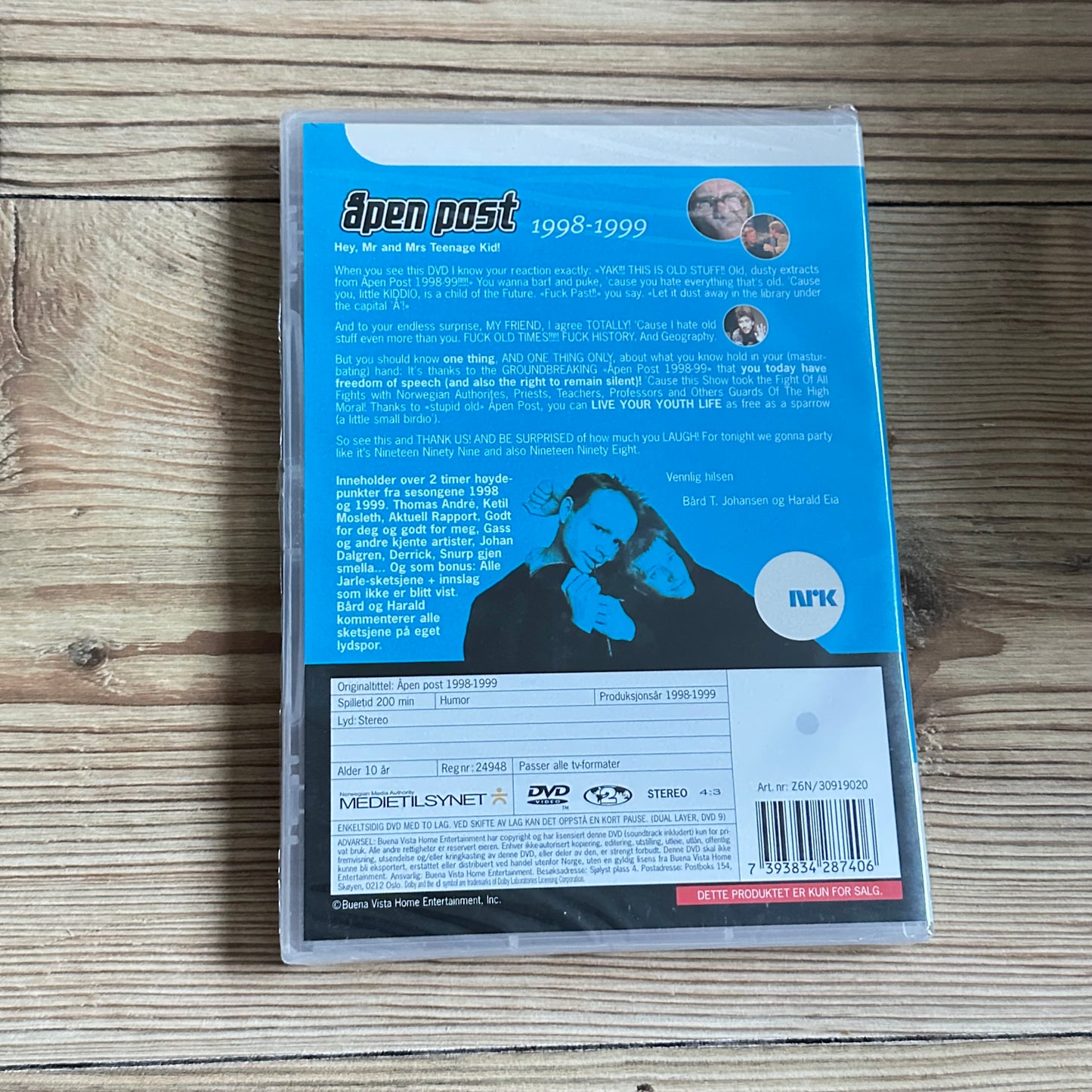 åpen post 1998-1999(DVD) - Ny i plast!