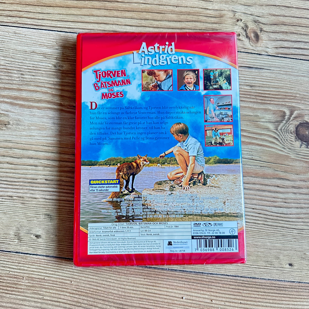 Tjorven, Båtsman og Moses (DVD) - Ny i plast!