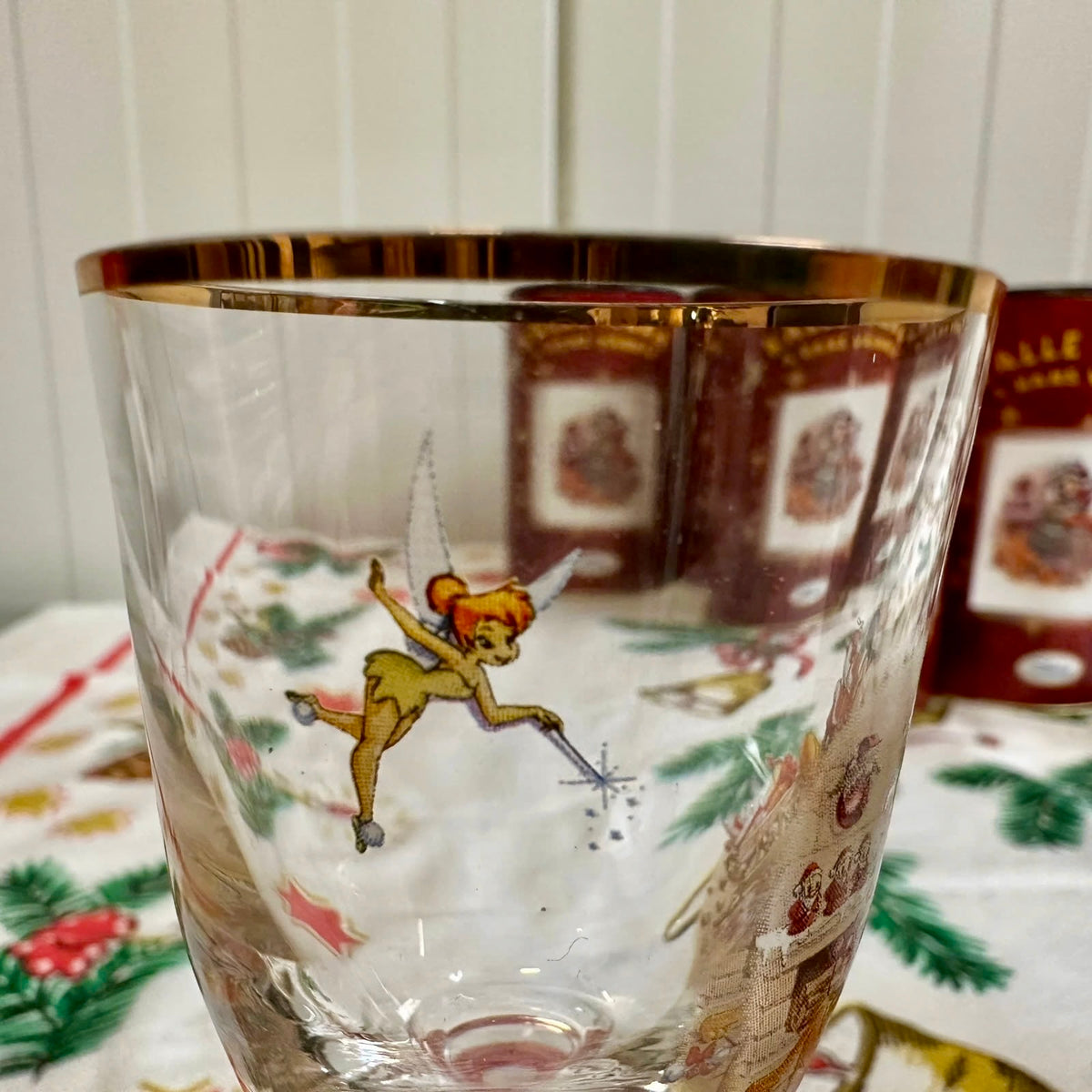Disney Jul Firkløveren glass til Akevitt / likør - Nye !