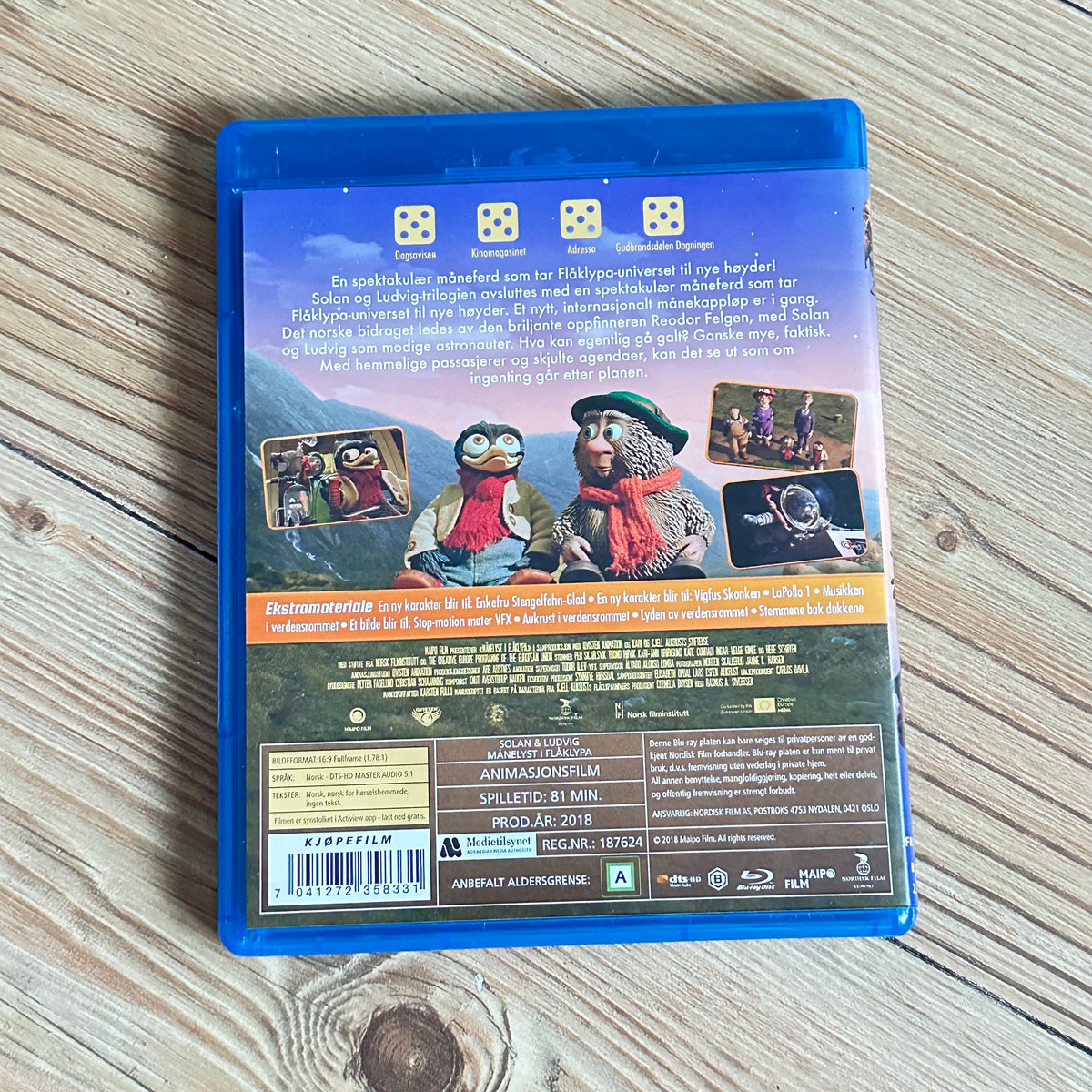 MÅNELYST i Flåklypa (Blu-ray)