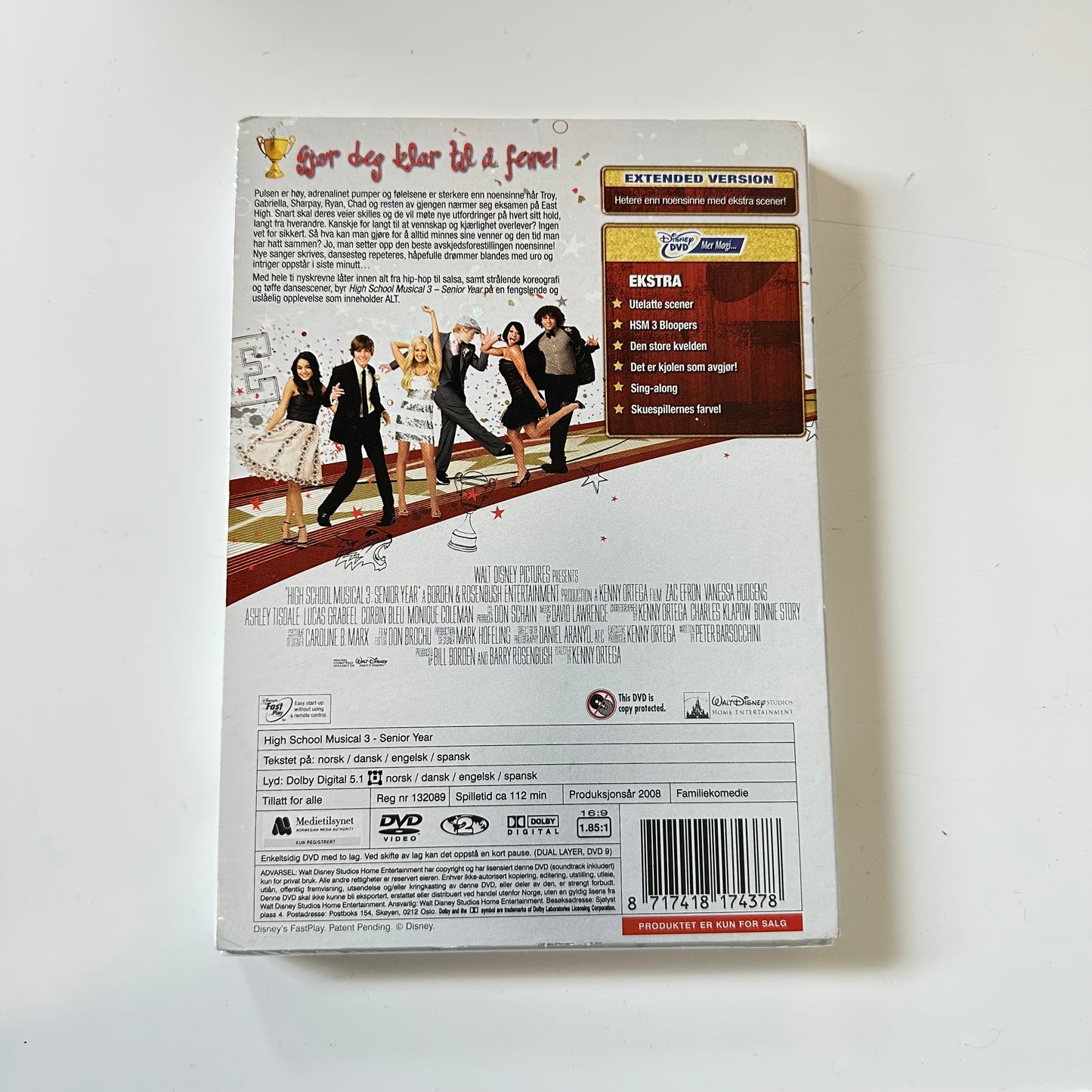 High School Musical 3 Extended Edition (DVD) - Ny i plast !