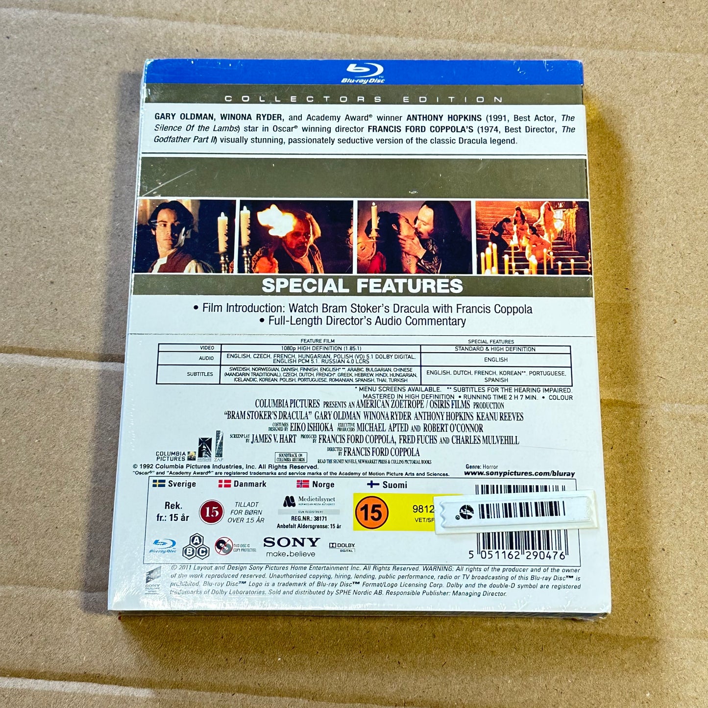 Bram Stoker’s DRACULA - Collectors Edition - Ny i plast !