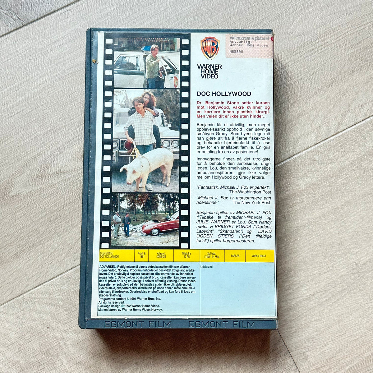 DOC HOLLYWOOD (VHS BIG BOX m Norsk tekst) utleie film