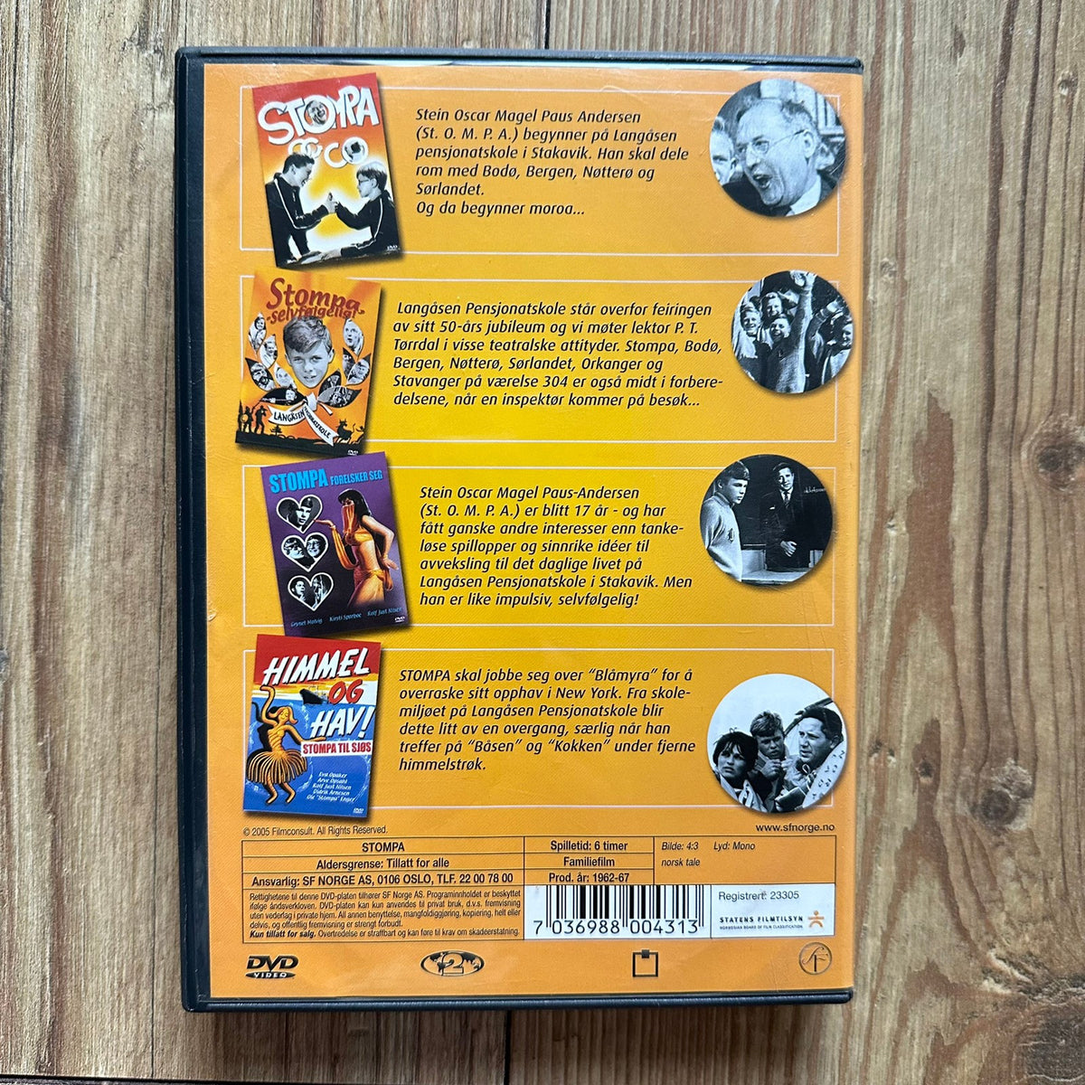 De uforglemmelige STOMPA klassikerne (DVD-boks) - som Ny !