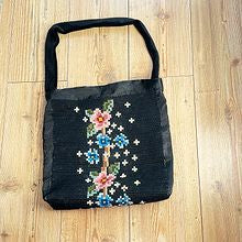 Vintage håndbrodert tekstil veske
