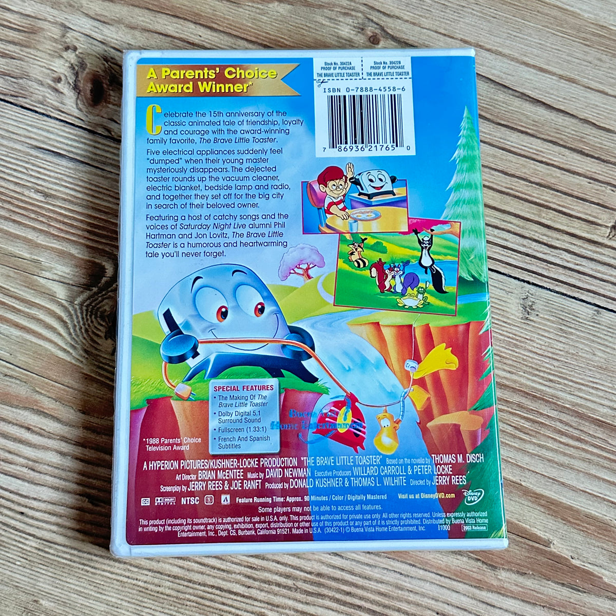 The Brave little Toaster (DVD) Ny i plast