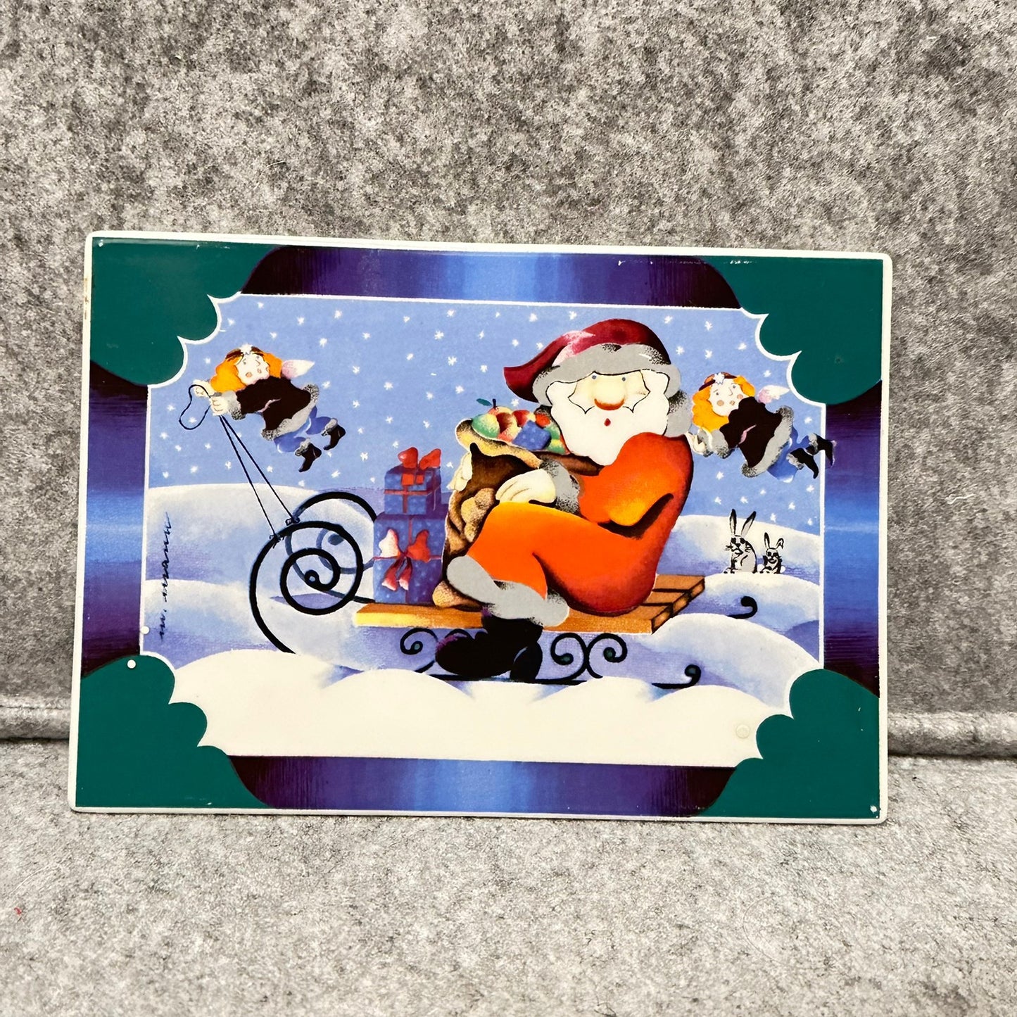 Saint Nicholas Julekort i porselen, Villeroy & Boch 
fra 1982