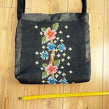 Vintage håndbrodert tekstil veske
