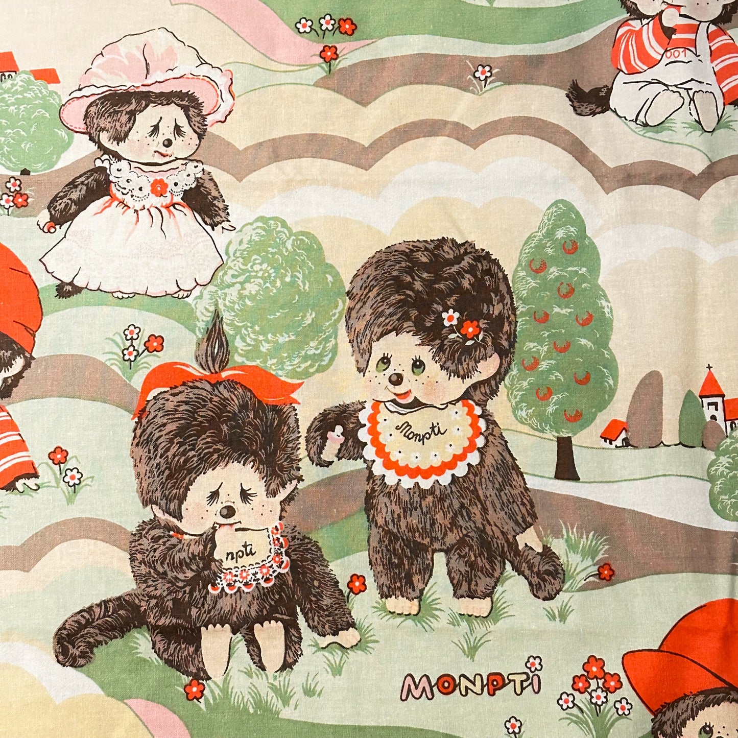 Vintage Gardiner med Monchhichi motiv