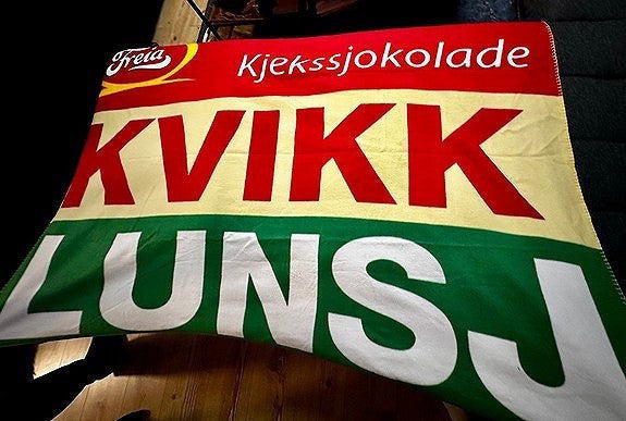 Freia KVIKK LUNSJ original Pledd i fleece (ubrukt)