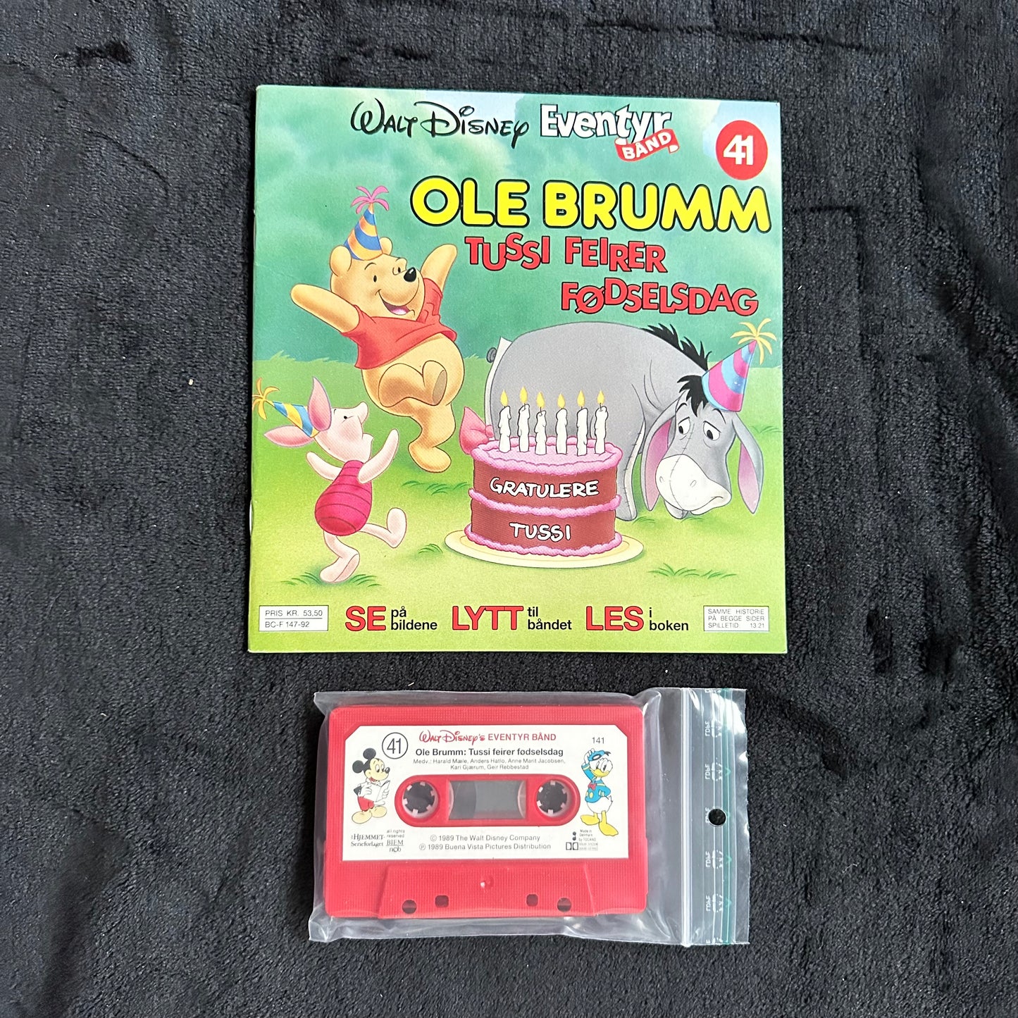 41 Disney Eventyrbånd - Ole Brumm - Tussi feirer fødselsdag