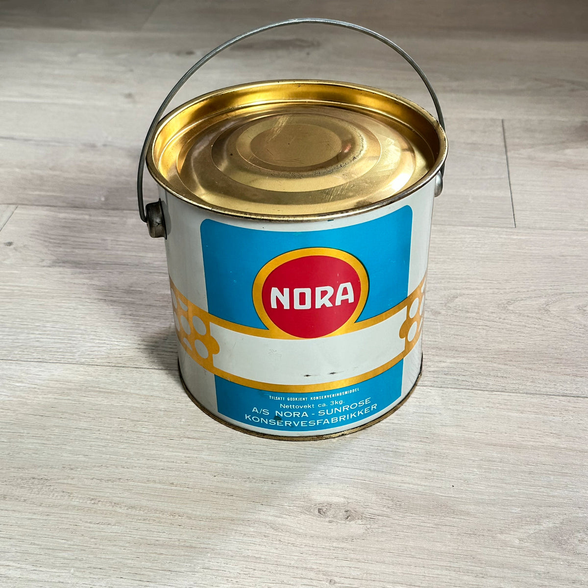 NORA APPELSINMARMELADE bøtte i metall med hank