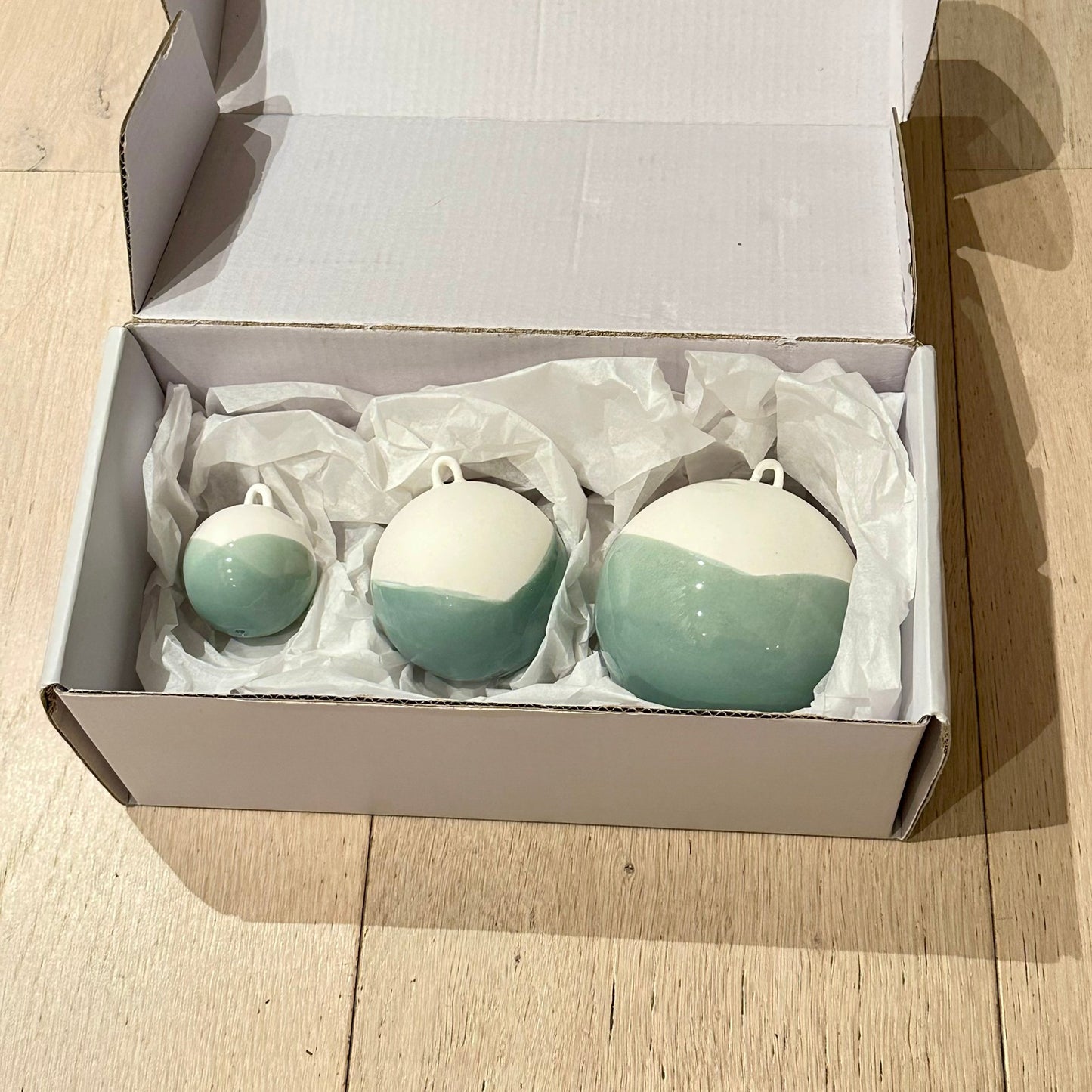 Kähler Nobili Julekuler 3-pk Jade Grønn