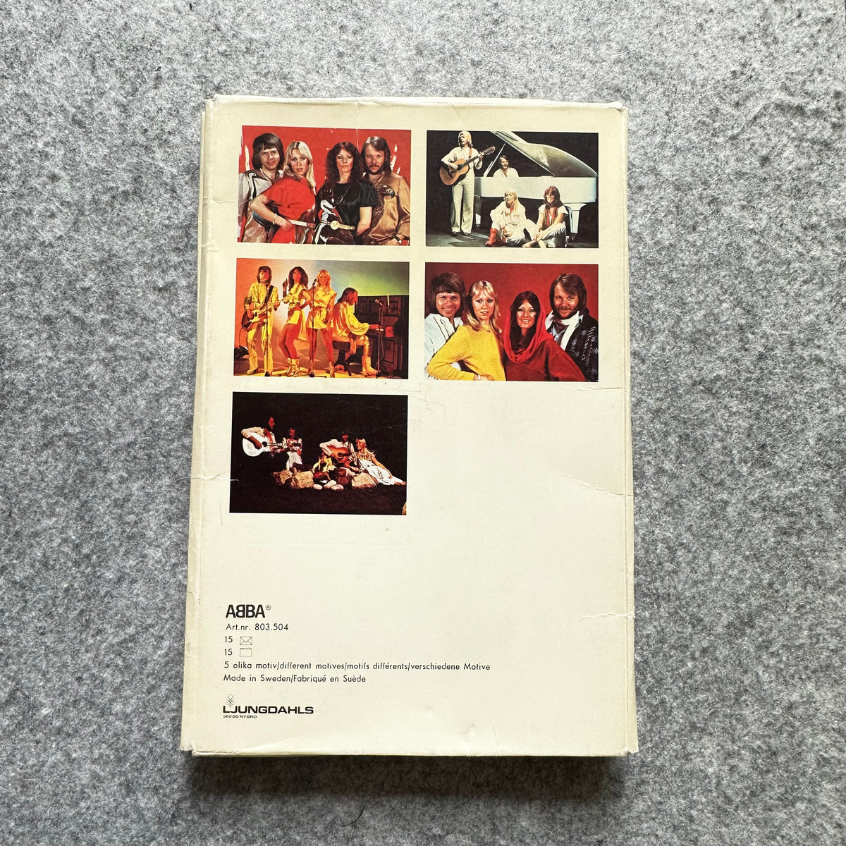 ABBA brevpapir / kort
fra 1970-tallet