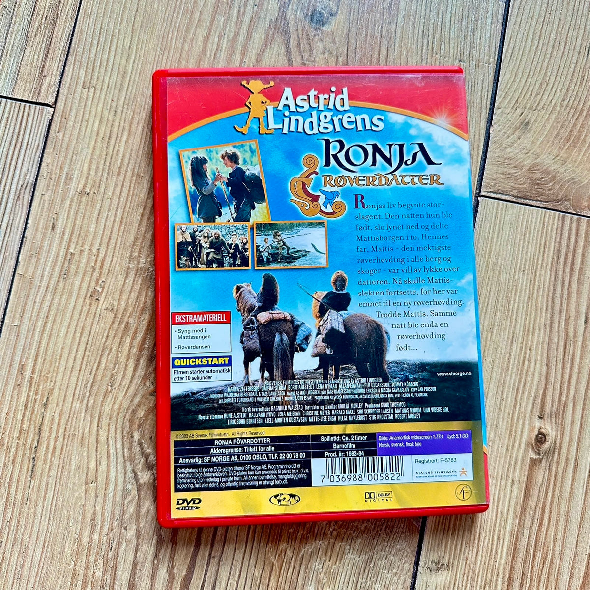 Ronja Røverdatter (DVD)