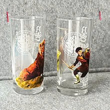 2 stk glass med motiv fra Legenden om Narnia