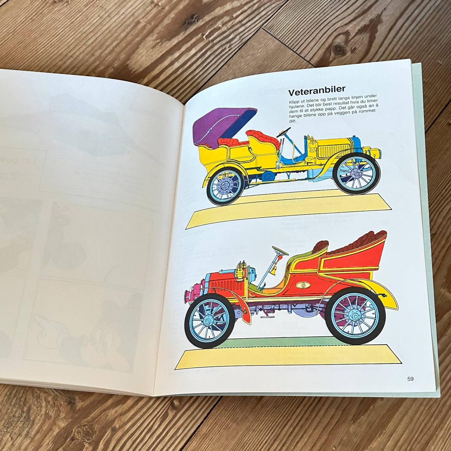 Gammel Aktivitetsbok med Walt Disney fra 1977 - ubrukt !