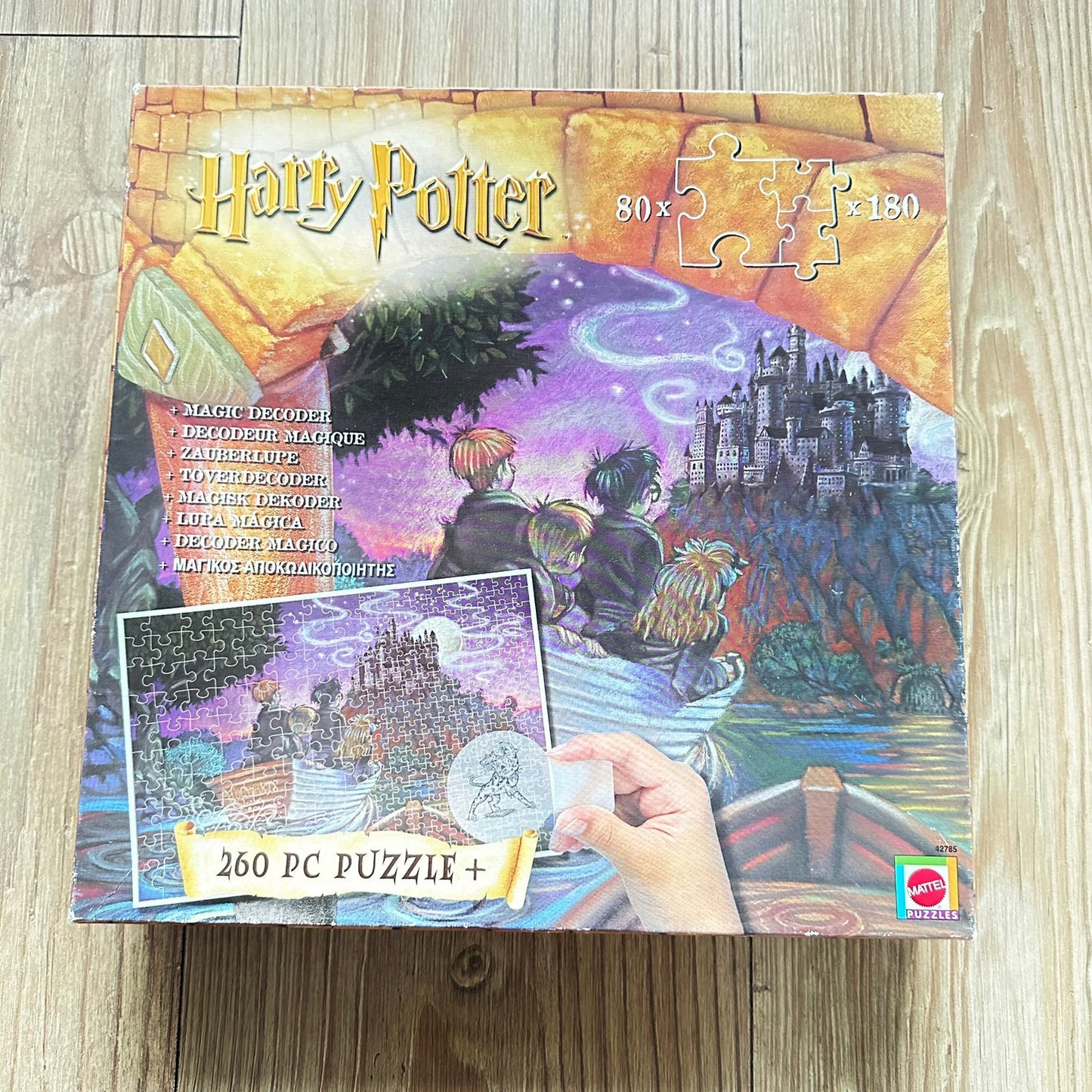 Harry Potter 260 PC Puslespill med Magic Decoder (fra 2000)