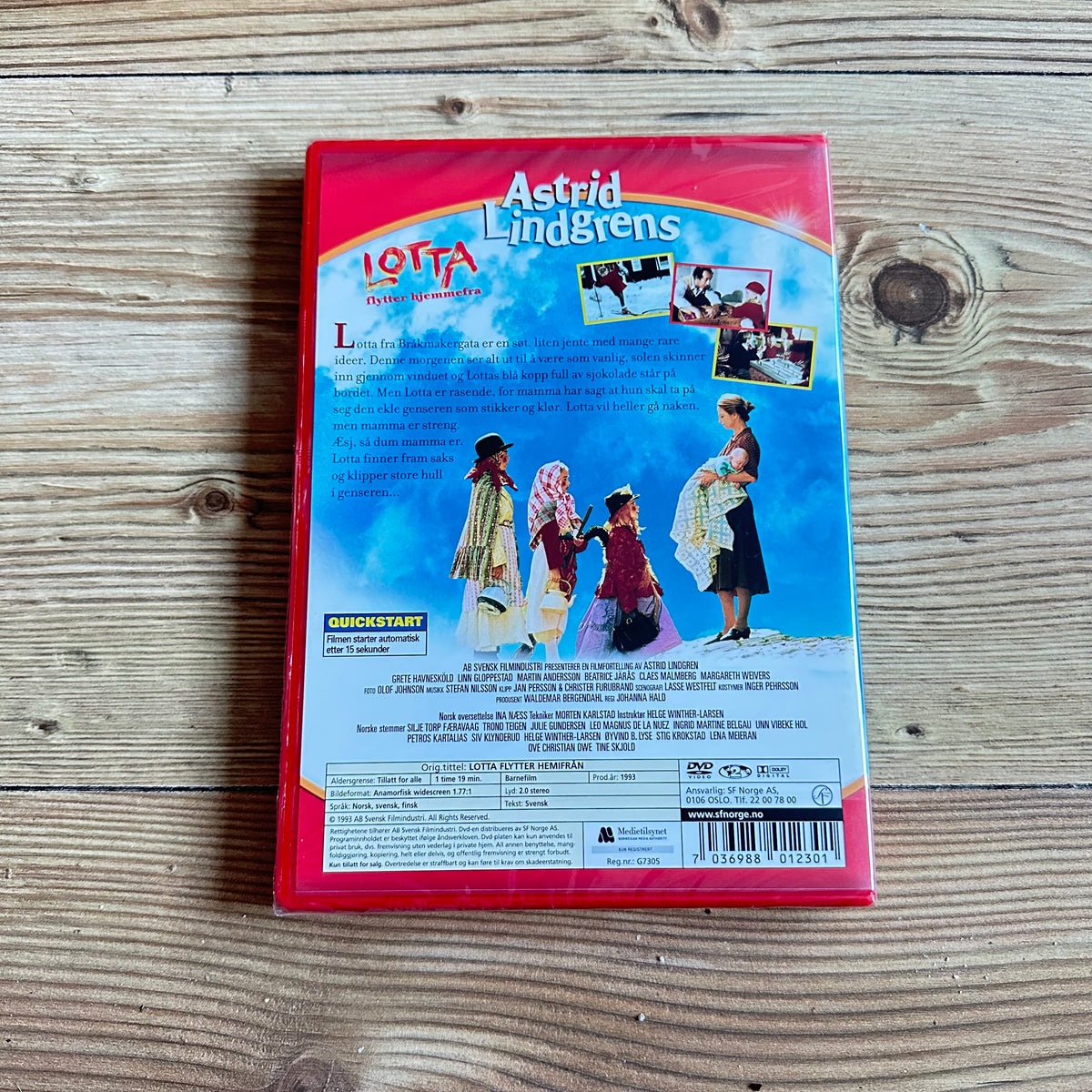 Lotta flytter hjemmefra (DVD) - Ny i plast!