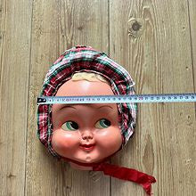 Vintage dukke hode i vinyl og plast