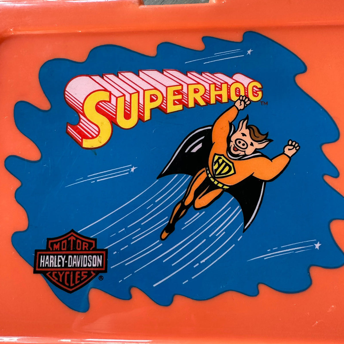 Harley Davidson sett med Super Hog - Koffert med Matboks og Termos (1987)